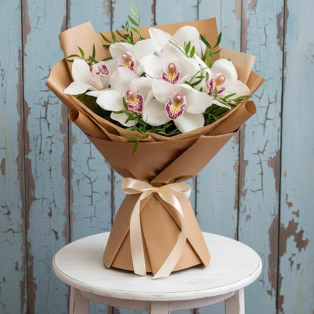 Букет цветов из: Орхидеи и Розы в Волжске