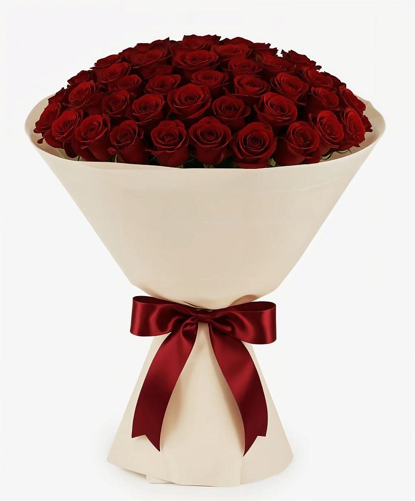 Букет 101 Бордовая роза Блэк Бакарра в Волжске