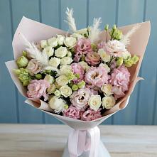 Букет цветов из:  Альстромерии и Розы в Волжске